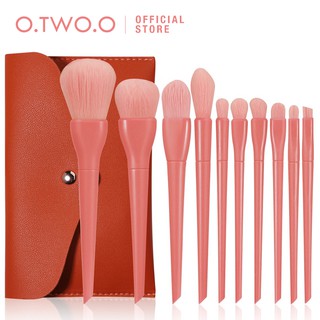 Bộ 10 cọ trang điểm O.TWO.O dùng cho chuyên nghiệp kèm túi đựng 2 màu tùy chọn 160g