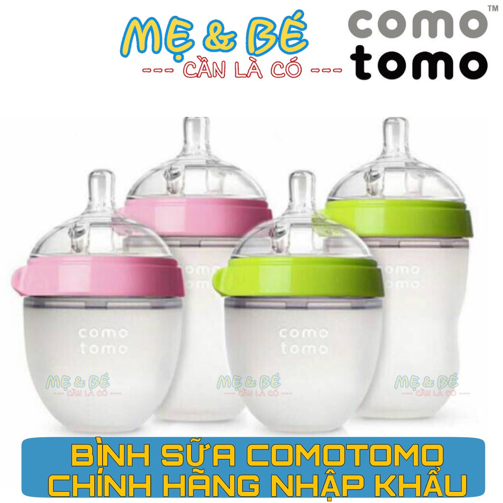 [CHÍNH HÃNG] BÌNH SỮA COMOTOMO SILICON MỀM 150ML - 250ML NHẬP KHẨU MỸ