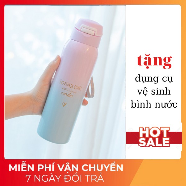 Bình giữ nhiêt CAO CẤP 500ml CÓ DÂY - LOẠI TỐT Bình nước giữ nhiệt