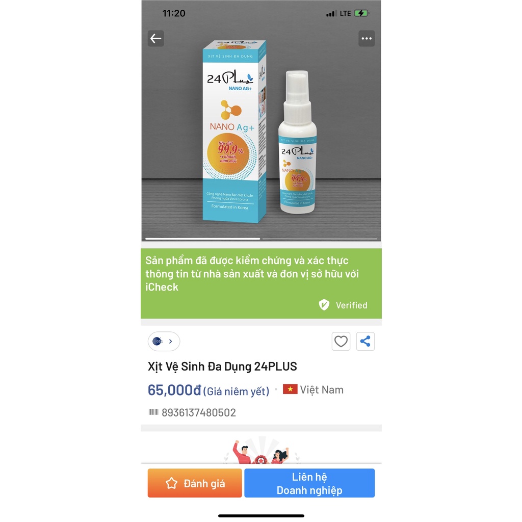 Xịt Đa Dụng 24 Plus
