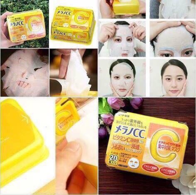 MẶT NẠ TRẮNG DA MELANO CC ( 20 MIẾNG)