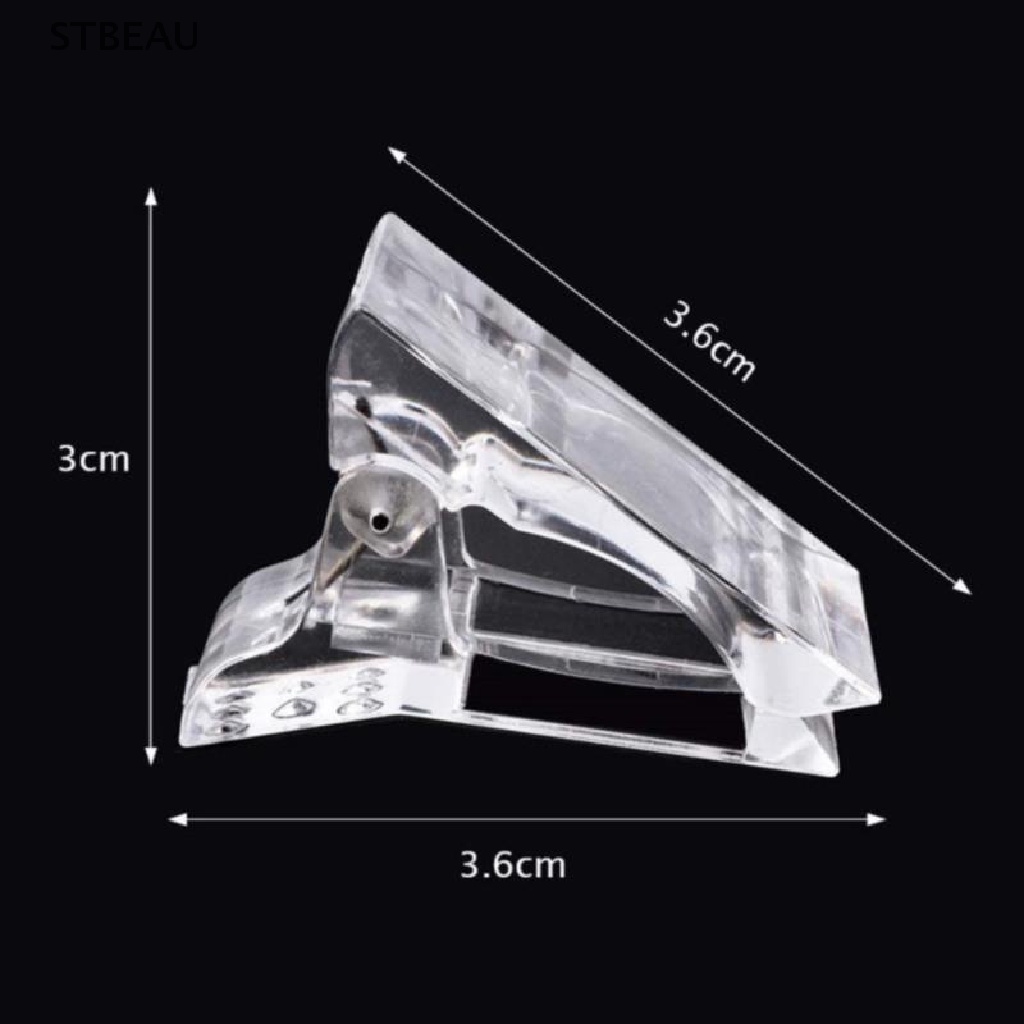 [Hàng mới về] Bộ 5 cái kẹp đầu móng tay dùng cho sơn gel poly nối móng nhanh chóng DIY