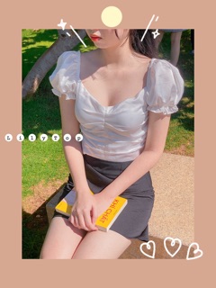 Lily Top ( áo croptop tay phồng )