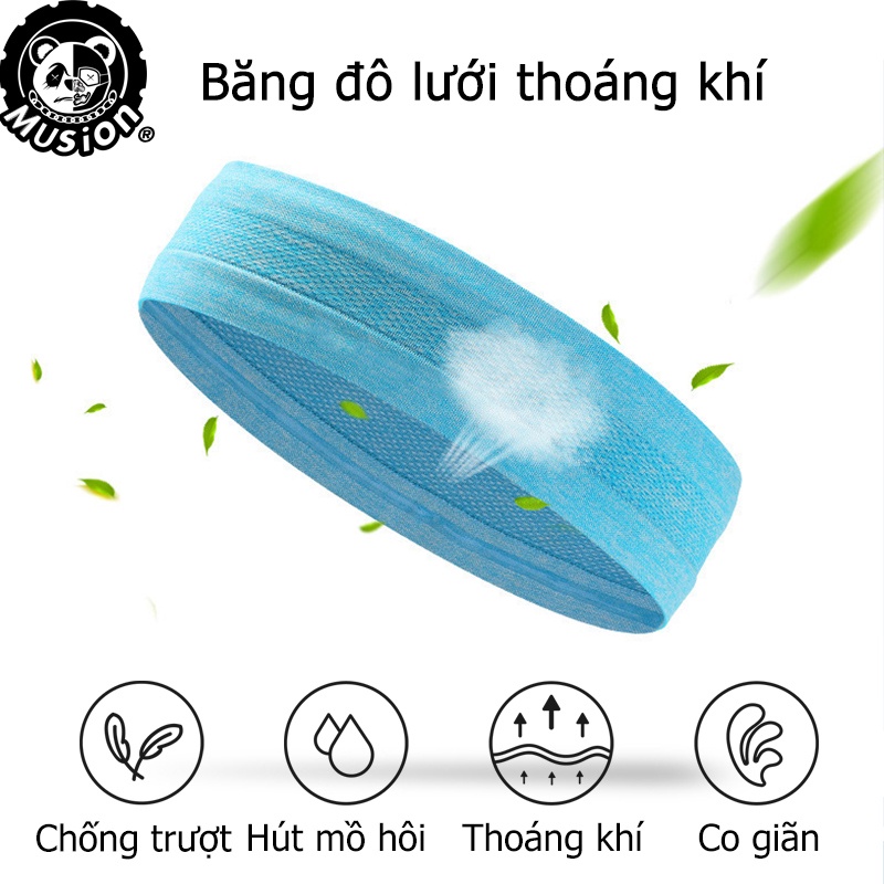 Băng đô thể thao chống trượt thấm hút mồ hôi