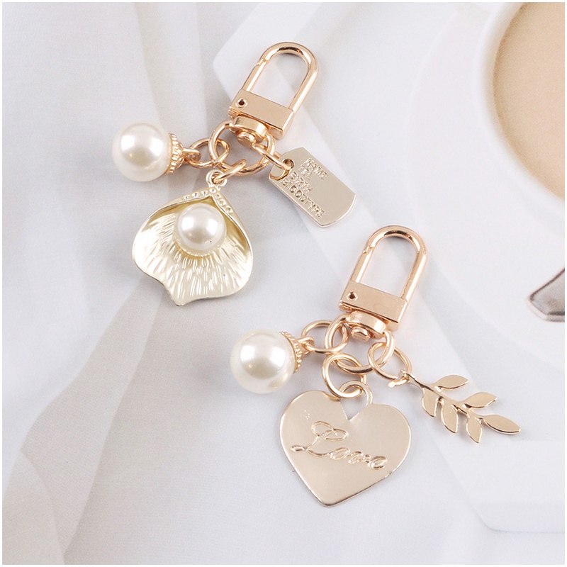 Móc Khóa Hình Vỏ Sò/Trái Tim Dễ Thương