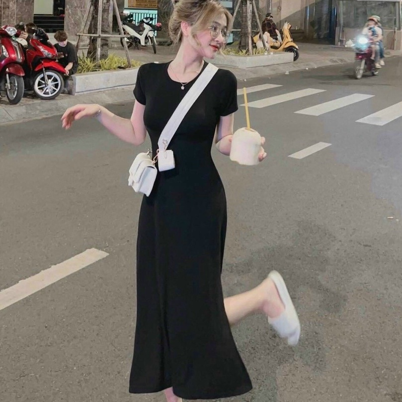 Đầm body dáng suông xẻ tà cực xinh cho nữ đi chơi dự tiệc cực sang