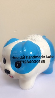 Heo đất chó đóm xanh dương sizeM