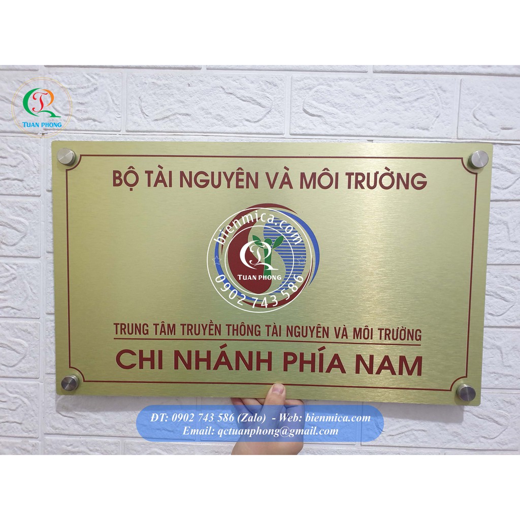 Biển phòng ban - Biển tên công ty và Biển chức danh Nhôm Đồng Inox Mica - Giao Ngay