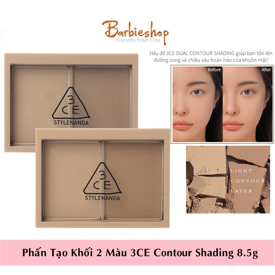 Phấn Tạo Khối 2 Màu 3CE Contour Shading 8.5g