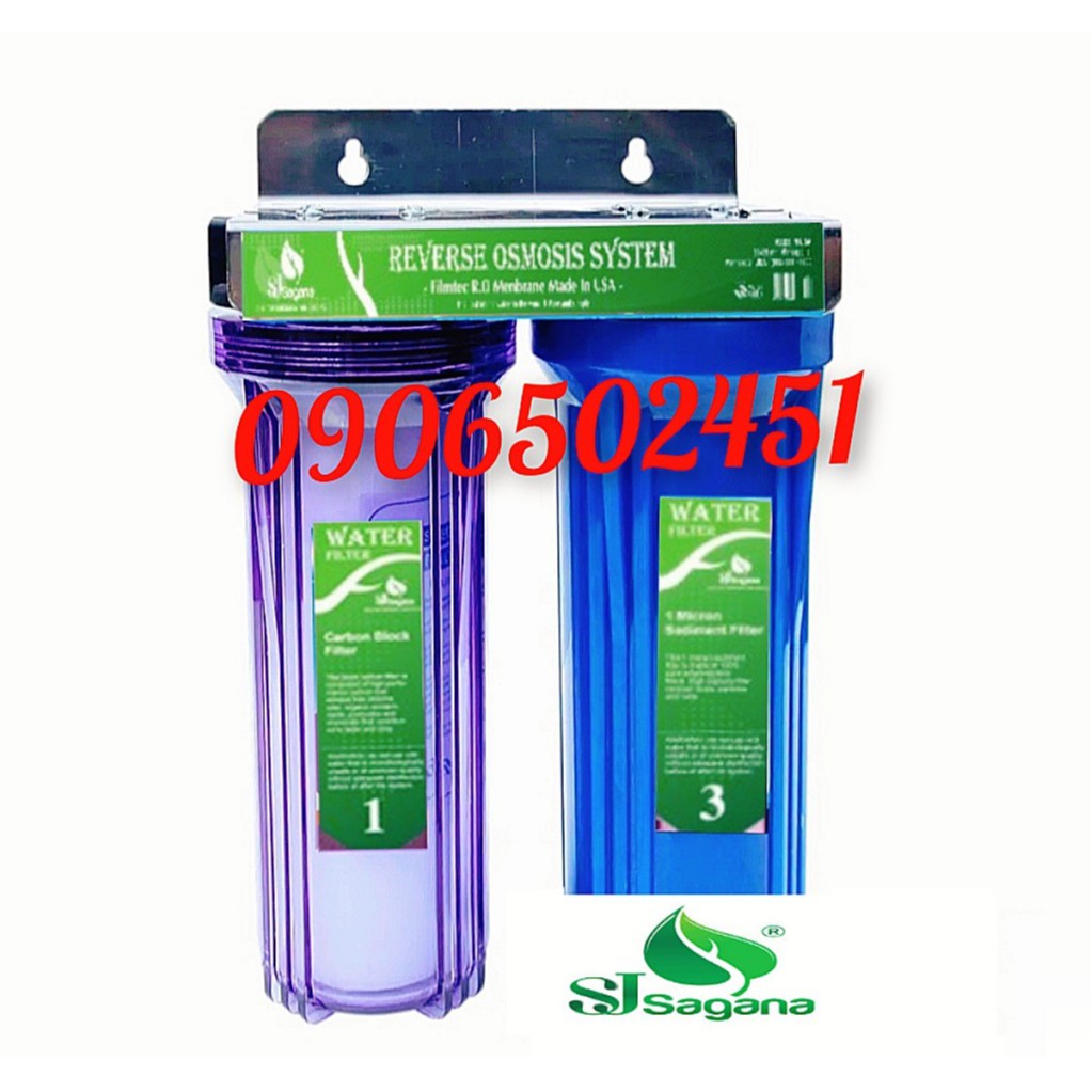 _ Bộ lọc nước sinh hoạt 2 cấp 20C3 gồm lõi bên trong