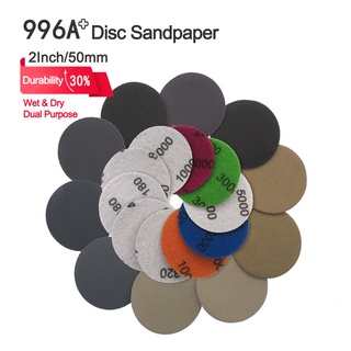 Set 100 giấy nhám hình tròn 2inch 50mm tự dính chống thấm nước 80-7000