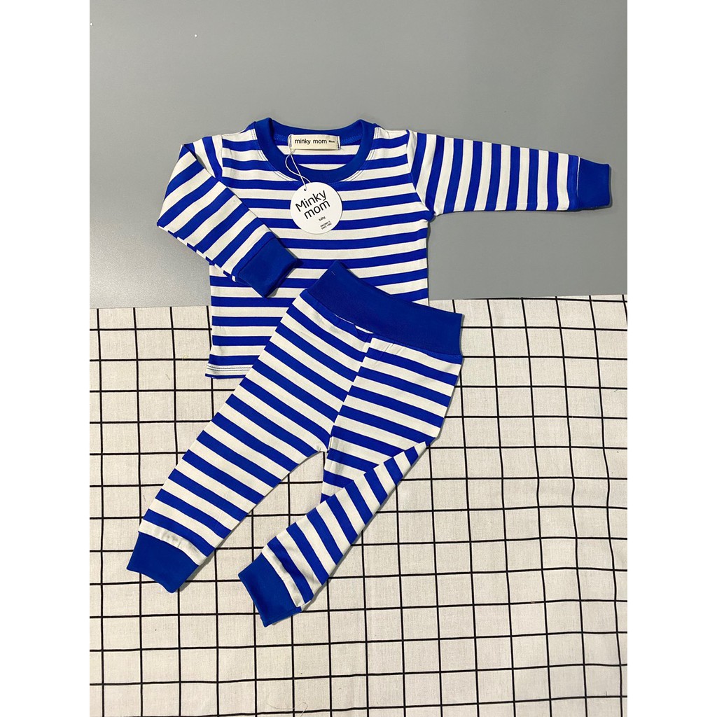 Bộ kẻ dài tay, chất cotton đẹp QATE147 , quần áo cho bé Namkidshop