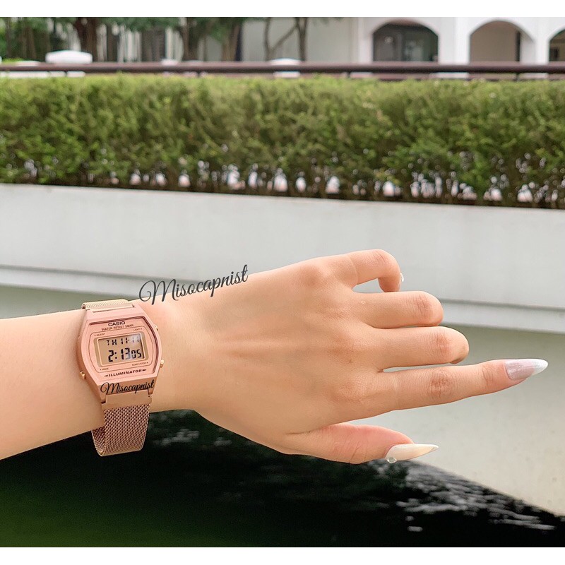 Đồng hồ điện tử Rose Gold nền nã siêu đẹp dành cho nữ