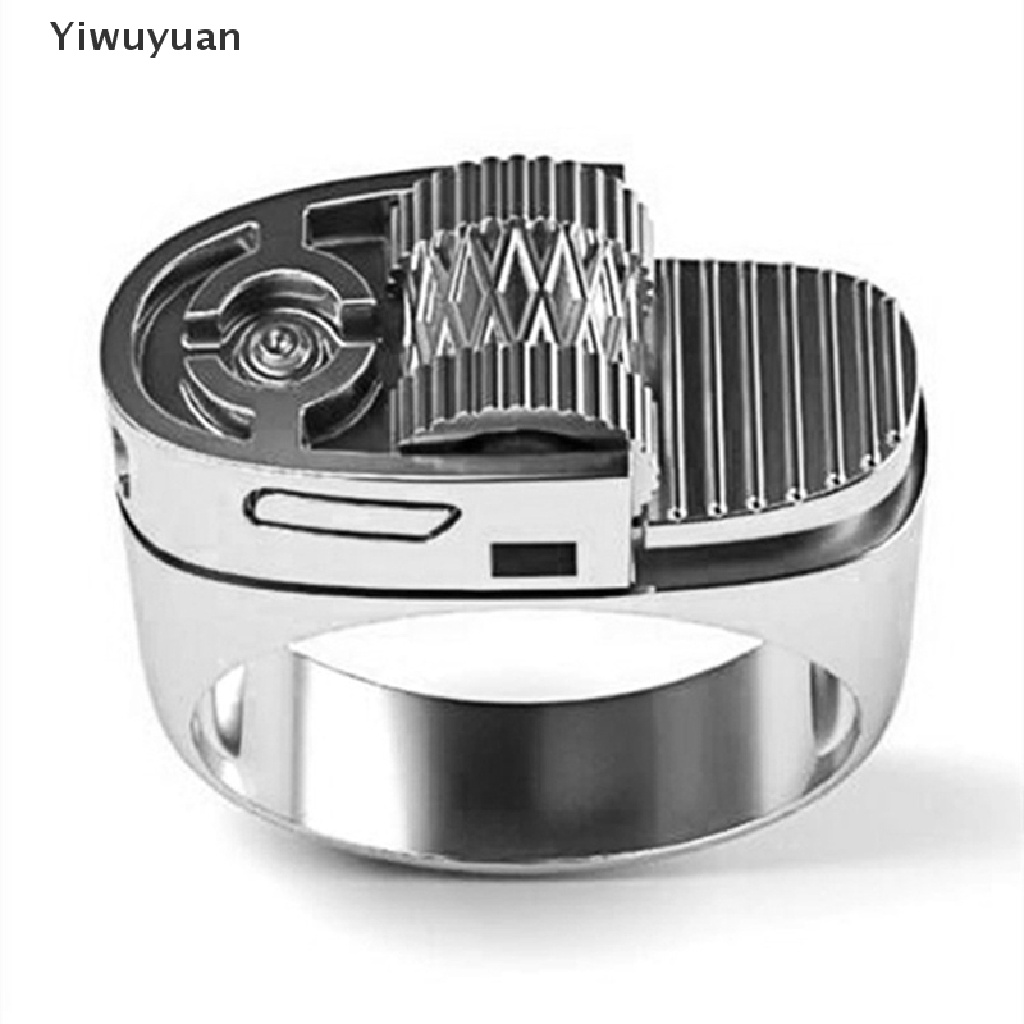 &lt; Yiwuyuan &gt; Nhẫn Phát Sáng Phong Cách punk rock Cá Tính Sáng Tạo Dành Cho Nam
