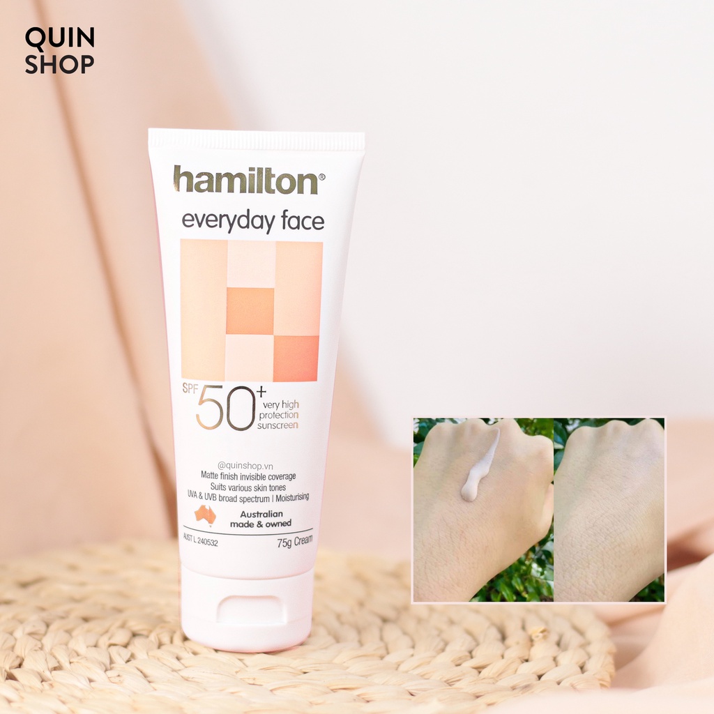 Kem Chống Nắng Hamilton Everyday Face SPF 50+