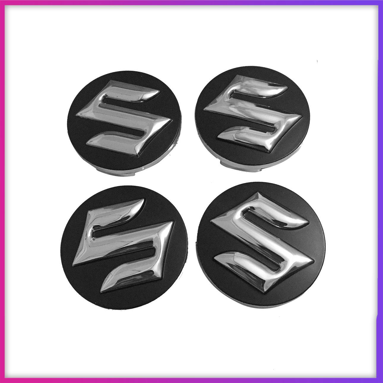 (4 pcs) Suzuki wheel cover tire cover mark black set of Xintianyu sx4 new Swift Alto Ruiqi tire center mark cover accessories