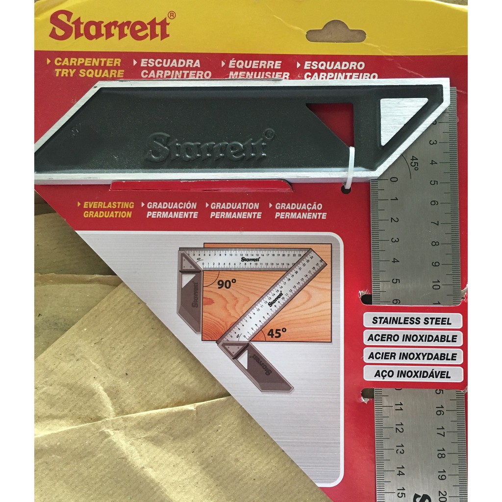 Thước Ê ke vuông starrett
