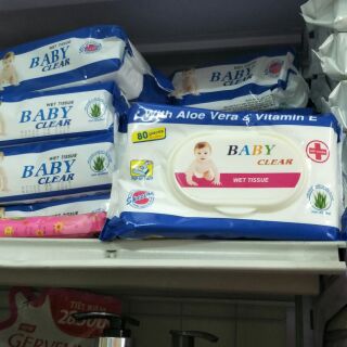 Giấy ướt Baby Clean 80 tờ không mùi