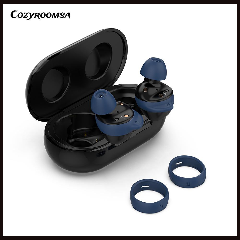 2 Cặp nút bọc + 2 Cặp vòng gắn tai nghe bluetooth không dây bằng silicon bảo vệ cho Samsung Galaxy Buds+ R175 Buds R170