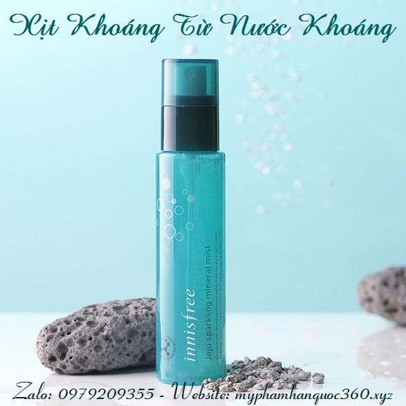 XỊT KHOÁNG INNISFREEi JEJU SPARKLING MINERAL MIST 80ML