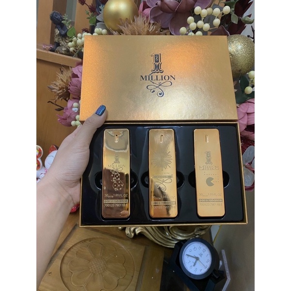 Set Bộ Nước Hoa Paco Rabanne One Million mini 3 chai