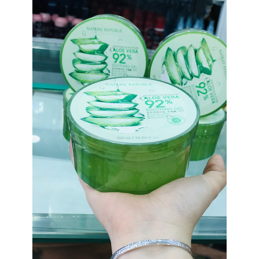 Gel Dưỡng Da Lô Hội Nature Republic Aloe Vera 92% Soothing Gel (300ml)