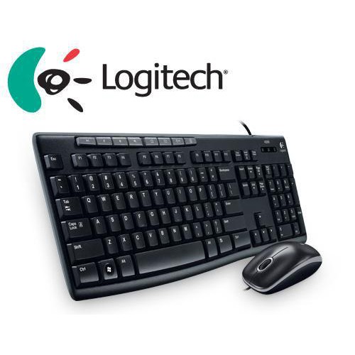 Bộ Bàn Phím Và Chuột Có Dây Logitech MK200 - Hàng Chính Hãng