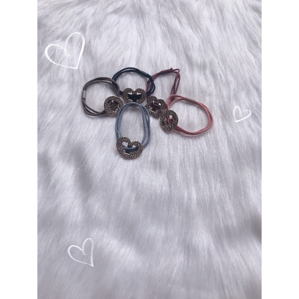 Dây Buộc Tóc Phối Hoạ Tiết Siêu Đẹp, Siêu Bền