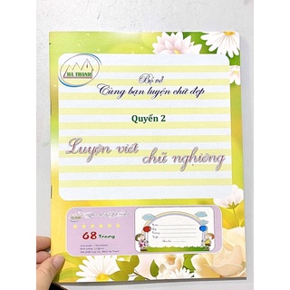 Sổ luyện viết chữ chuẩn nghiêng