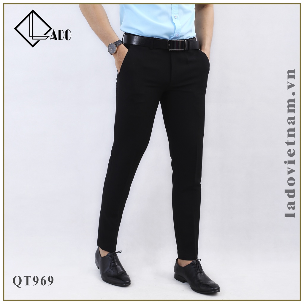 Quần Tây Nam co giãn nhẹ Đứng form Tôn dáng Vải dày dặn, 3 màu, LADO 970