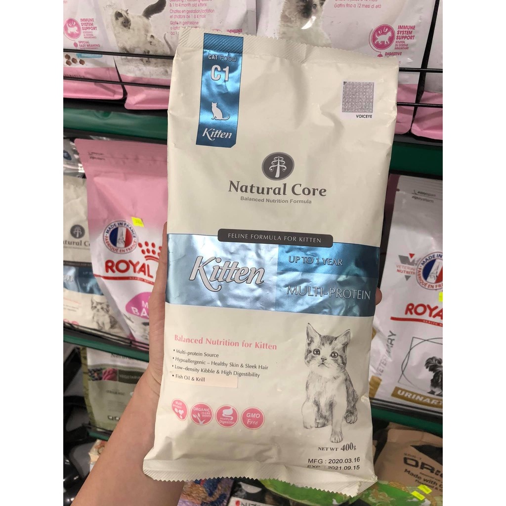 Thức Ăn Hạt Cho Mèo Con NATURAL CORE KITTEN Gói 400g