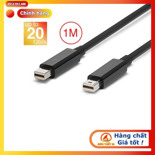Cáp Thunderbolt to Thunderbolt –  Dây dài 1M, truyền dữ liệu 20Gbps - Giá rẻ