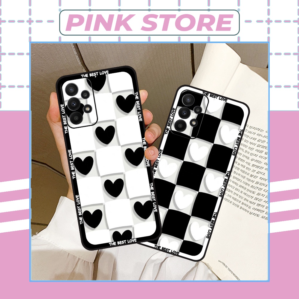 Ốp lưng Samsung A13 / A23 / A33 5G / A53 5G / A73 5G in trái tim the best love,ô caro mickey ,mặt cười thời trang