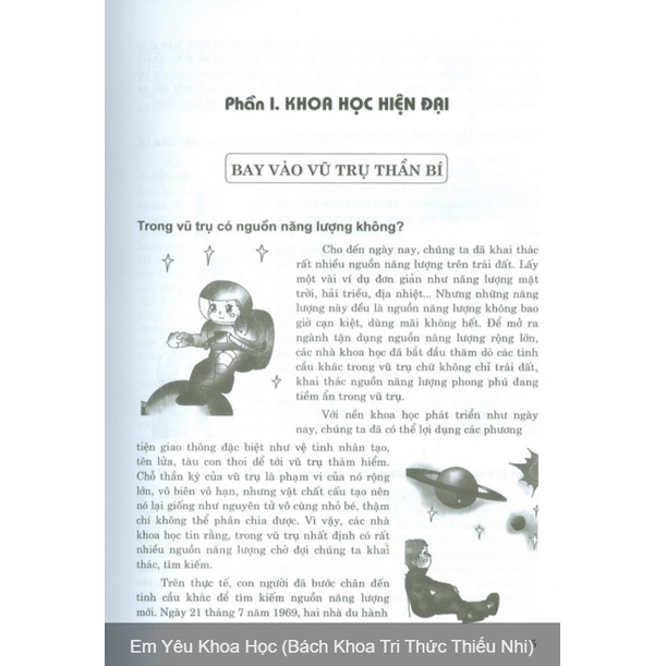 Sách - Em yêu khoa học (Bách khoa tri thức thiếu nhi)