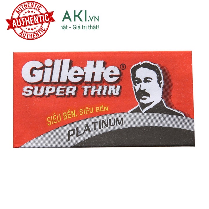 [Mã giảm giá tích lũy] Bộ Lưỡi Lam Gillette Super Thin Super Thin Platinum