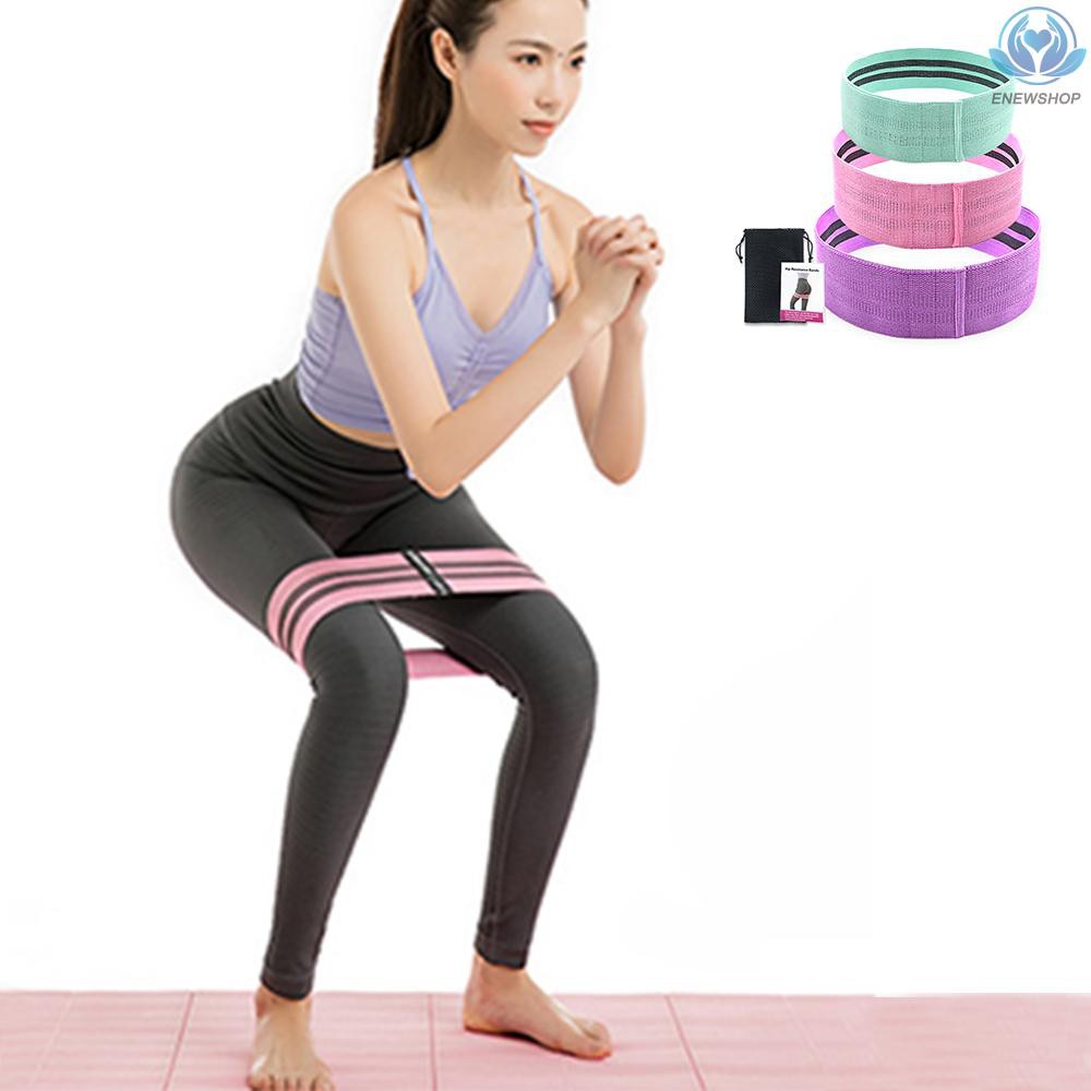 (hàng Mới Về) Set 3 Dây Đai Kháng Lực Tập Yoga Chống Trượt