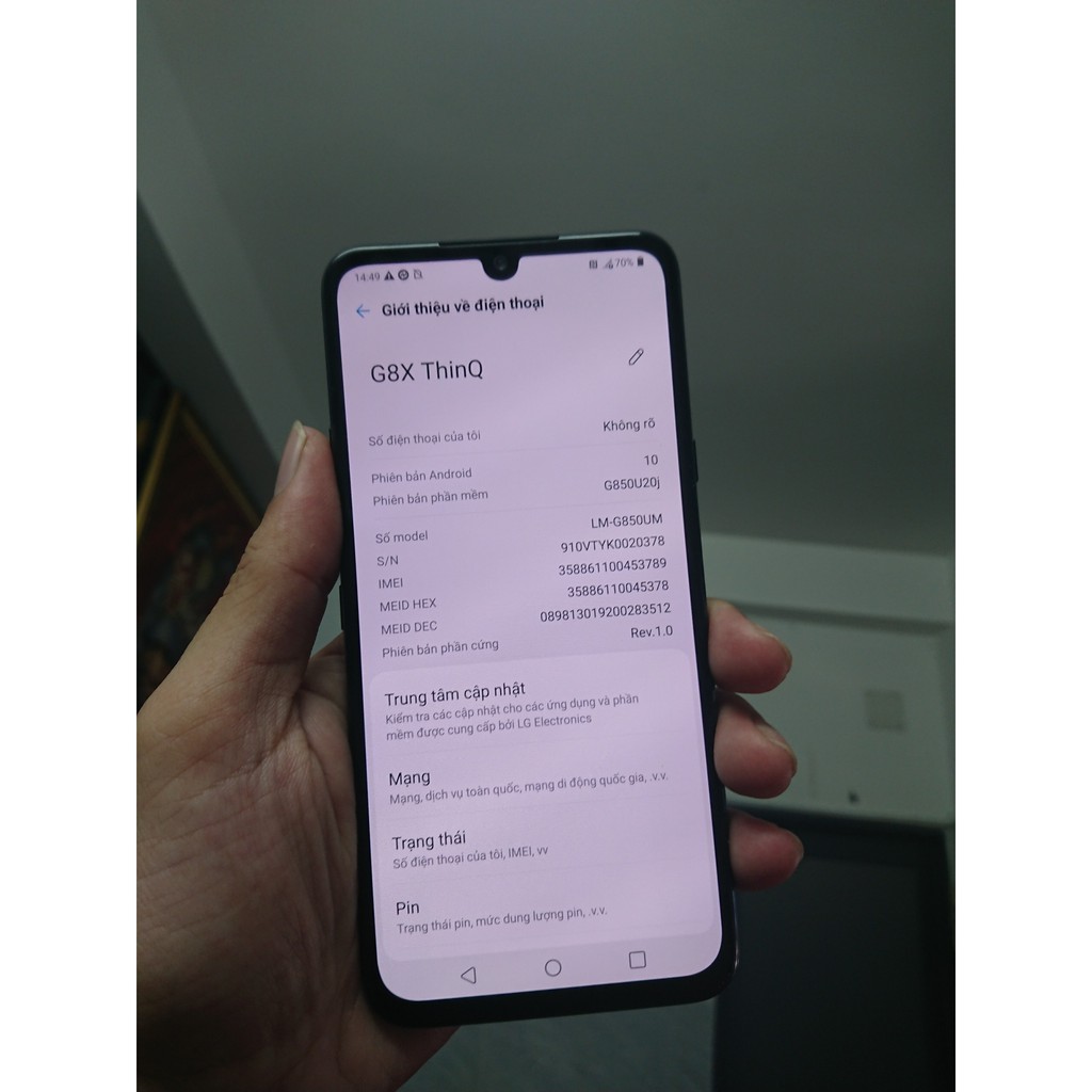 Điện thoại LG G8X ThinQ ram 6G/128G mới Chính hãng, camera selfiel 32mp, CPU Snap 855 8 nhân | BigBuy360 - bigbuy360.vn