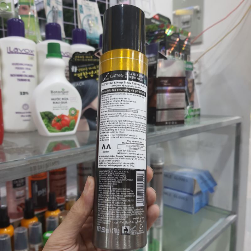 Keo Xịt Tóc Gatsby Siêu Cứng 250ml