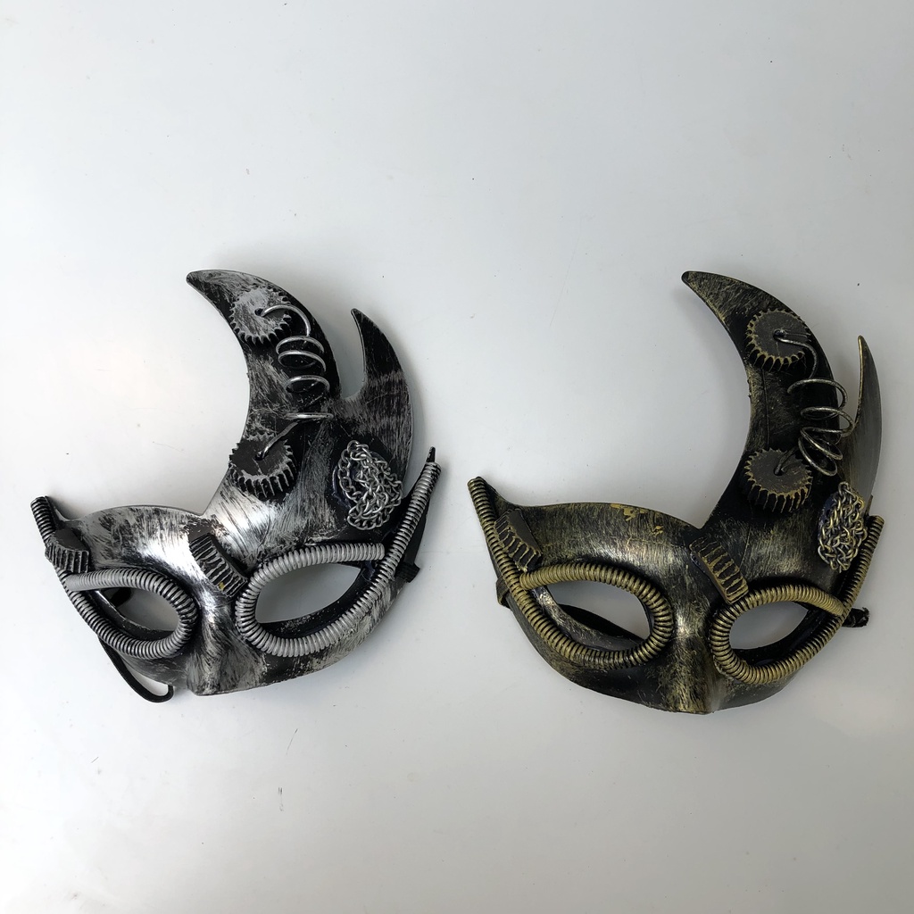 Mặt nạ mắt giả kim loại chơi trung thu, Halloween cho trẻ em và người lớn | BigBuy360 - bigbuy360.vn