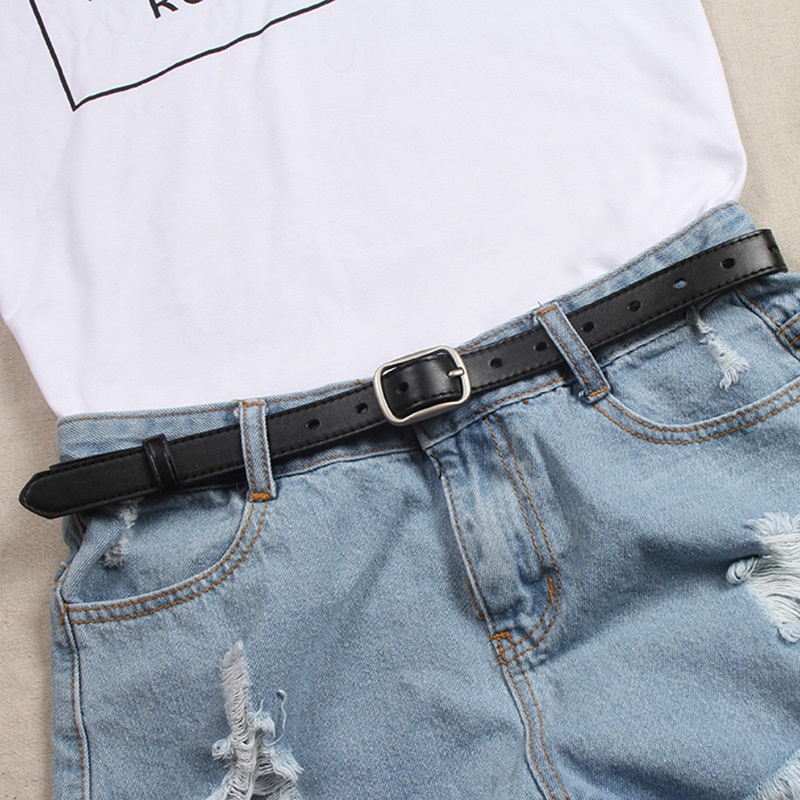 SmileFairyCC【COD &amp; Hàng Có Sẵn】Thắt Lưng Da Mềm Khóa Vuông Đa Năng Thời Trang Công Sở Cho Nữ