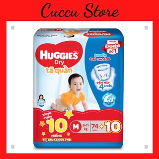 Bỉm/tã quần huggies dry gói cực đại m76/ l68/ xl62/ xxl56