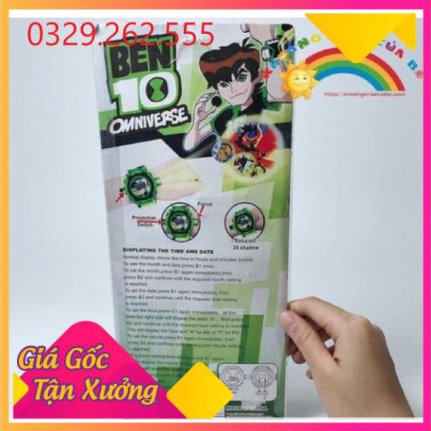 (Sale Khủng)  Đồng hồ Ben 10 chiếu hình nhân vật 3D siêu hot