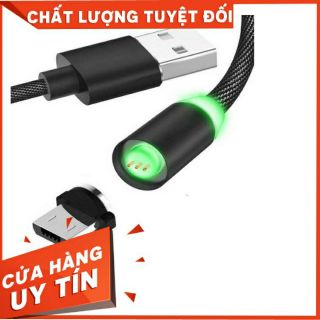 CÁP SẠC TỪ TÌNH 3 ĐẦU ĐA NĂNG SAMSUNG-TYPE C- IPHONE ** SẠC NHANH 2A**