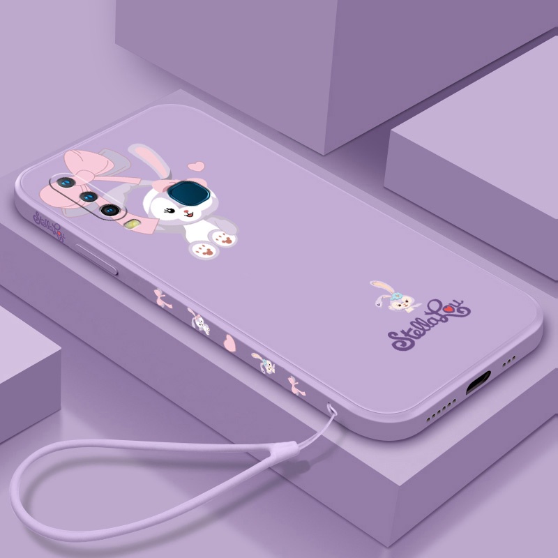 Ốp Điện Thoại TPU Mềm Có Dây Đeo Cho vivo y11 y12 y15 y17 y19 y50 y30