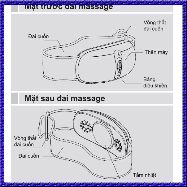 Đai massage Giảm Béo Bụng Maxcare Max 626 - Đốt Cháy Mỡ Thừa Vùng Bụng ,Trả Lại Eo Thon Như Thời Còn Son