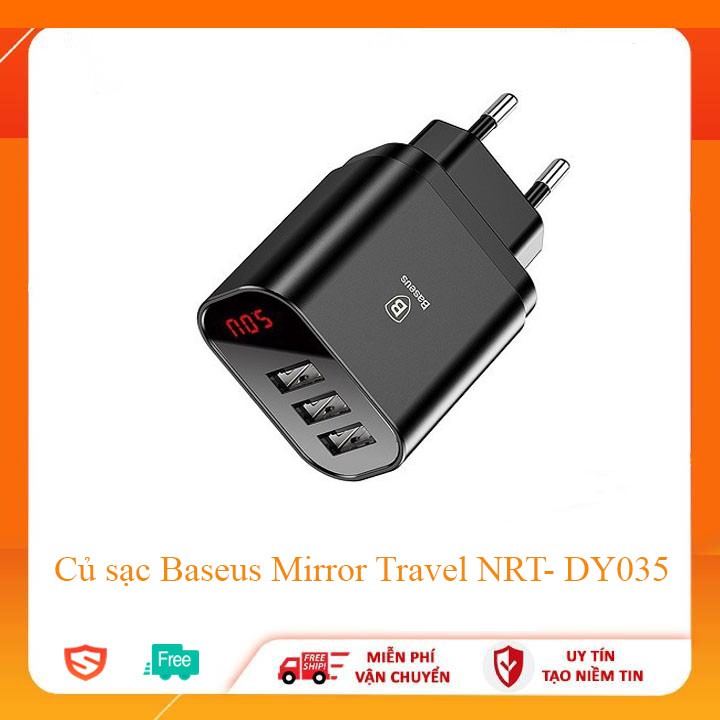 √√Củ sạc đa năng Baseus Baseus Mirror Travel NRT-DY035 3 cổng sạc USB