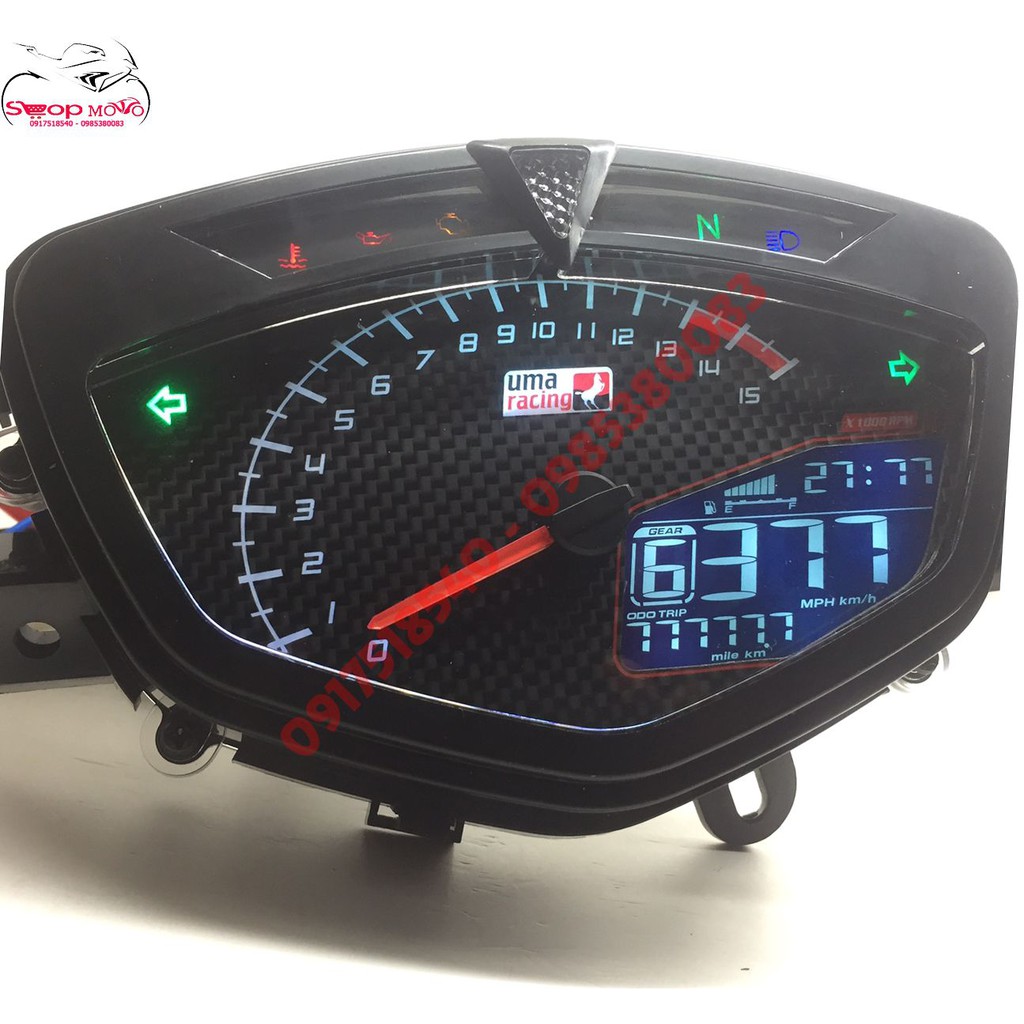 ĐỒNG HỒ UMA RACING KOSO 1-1 CHO SIRIUS/ EXCITER 2006-2010