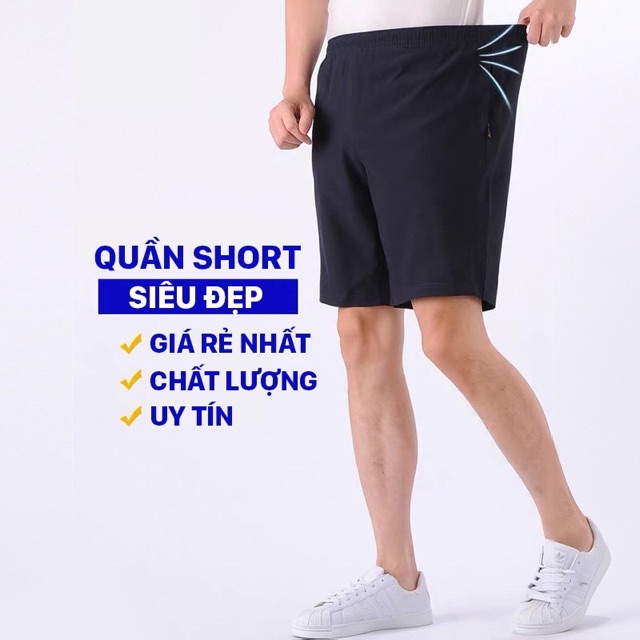 Quần đùi nam thể thao QĐ01, quần mặc nhà vải gió siêu mát TH STORE