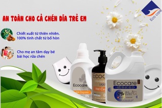 500ml Nước rửa bát,rửa bình sữa Bồ Hòn hữu cơ Ecocare
