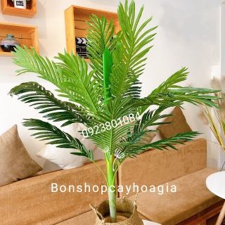 Cây Dừa Lá Nhựa Cao 110cm-Cây giả